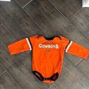 Oklahoma State Cowboys Orange Baby Onesie